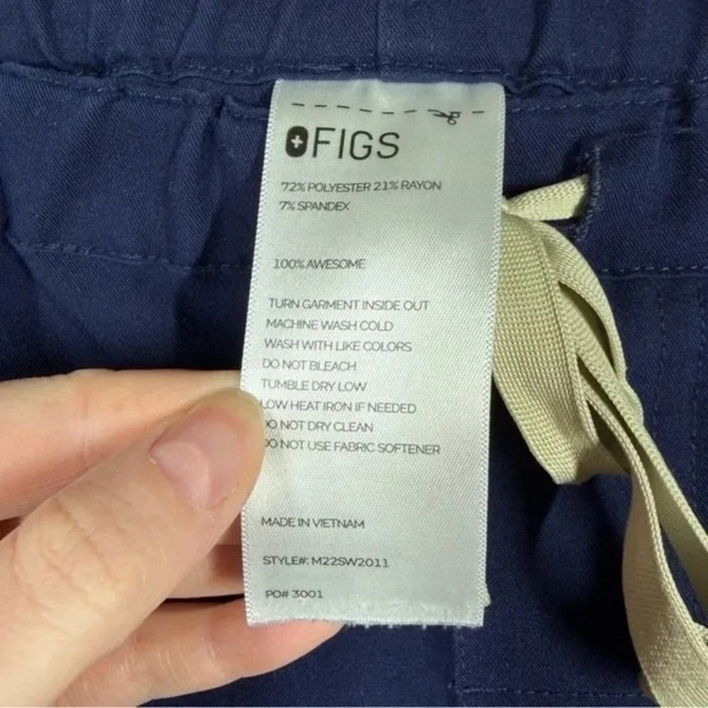 Figs Dark Blue Pisco Straight Leg Scrub Pants‎